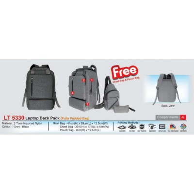 [Laptop Back Pack] Laptop Back Pack (Fully Padded Bag) - LT5330